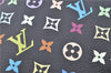 Authentic Louis Vuitton Monogram Multicolor Claudia Hand Bag M40194 Black  J2660