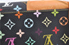 Authentic Louis Vuitton Monogram Multicolor Claudia Hand Bag M40194 Black  J2660