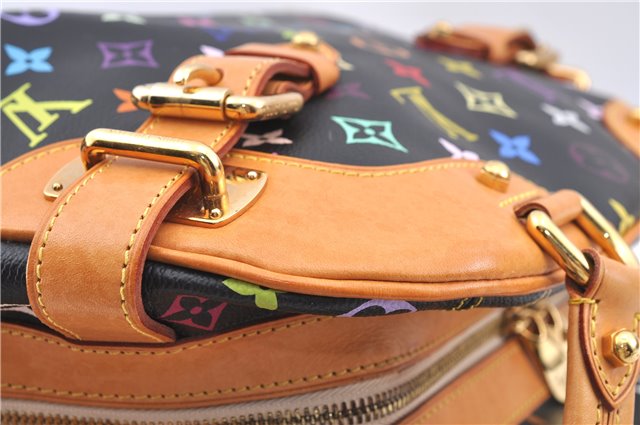 Authentic Louis Vuitton Monogram Multicolor Claudia Hand Bag M40194 Black  J2660