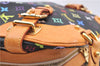 Authentic Louis Vuitton Monogram Multicolor Claudia Hand Bag M40194 Black  J2660