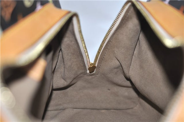 Authentic Louis Vuitton Monogram Multicolor Claudia Hand Bag M40194 Black  J2660