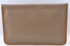 Authentic GUCCI Micro GG PVC Leather Documents Case Purse Brown J2662