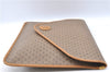 Authentic GUCCI Micro GG PVC Leather Documents Case Purse Brown J2662
