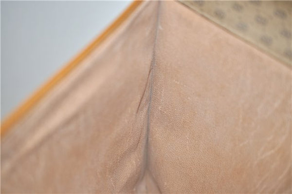 Authentic GUCCI Micro GG PVC Leather Documents Case Purse Brown J2662