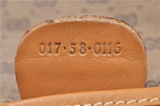 Authentic GUCCI Micro GG PVC Leather Documents Case Purse Brown J2662