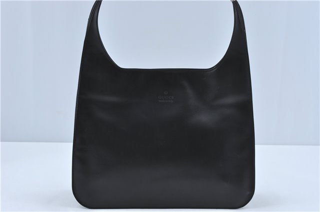 Authentic GUCCI Shoulder Hand Bag Purse Leather 0013167 Black J2664
