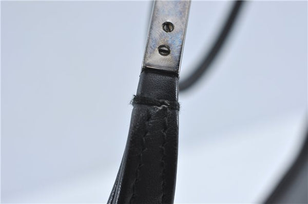 Authentic GUCCI Shoulder Hand Bag Purse Leather 0013167 Black J2664