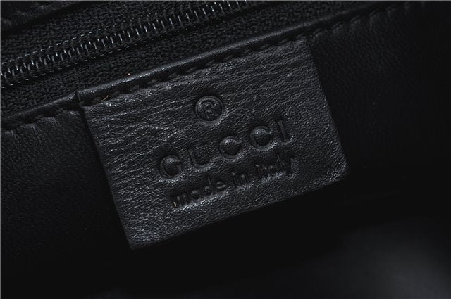 Authentic GUCCI Shoulder Hand Bag Purse Leather 0013167 Black J2664