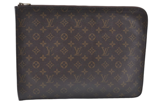 Authentic Louis Vuitton Monogram Poche Documents Document Case M53400 LV J2666