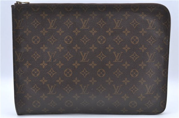 Authentic Louis Vuitton Monogram Poche Documents Document Case M53400 LV J2666