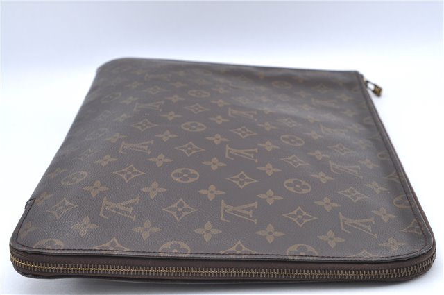 Authentic Louis Vuitton Monogram Poche Documents Document Case M53400 LV J2666