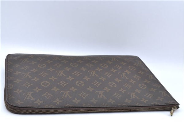 Authentic Louis Vuitton Monogram Poche Documents Document Case M53400 LV J2666