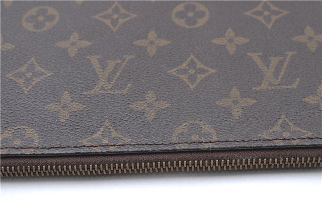 Authentic Louis Vuitton Monogram Poche Documents Document Case M53400 LV J2666