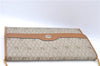 Auth Christian Dior Honeycomb Shoulder Cross Bag Chain PVC Leather Beige J2688