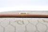 Auth Christian Dior Honeycomb Shoulder Cross Bag Chain PVC Leather Beige J2688