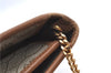 Auth Christian Dior Honeycomb Shoulder Cross Bag Chain PVC Leather Beige J2688