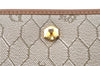 Auth Christian Dior Honeycomb Shoulder Cross Bag Chain PVC Leather Beige J2688