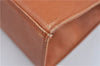 Authentic YVES SAINT LAURENT Hand Bag Purse Leather Brown J2689