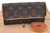 Authentic Louis Vuitton Monogram Pochette Twin PM Shoulder Bag M51854 LV J2691