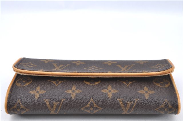Authentic Louis Vuitton Monogram Pochette Twin PM Shoulder Bag M51854 LV J2691