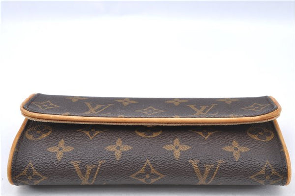 Authentic Louis Vuitton Monogram Pochette Twin PM Shoulder Bag M51854 LV J2691