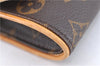 Authentic Louis Vuitton Monogram Pochette Twin PM Shoulder Bag M51854 LV J2691