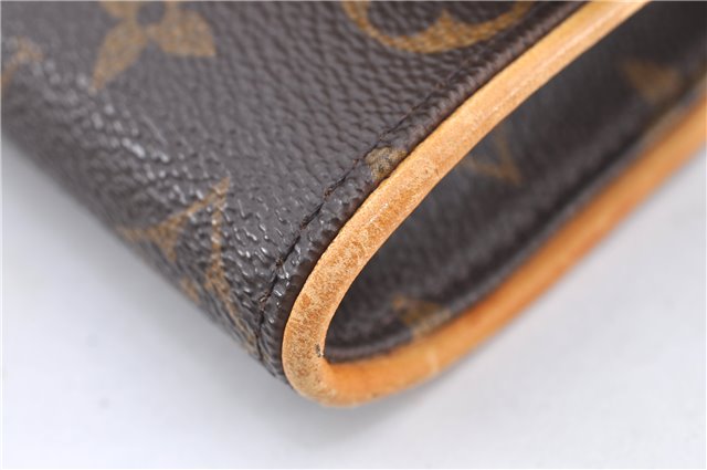 Authentic Louis Vuitton Monogram Pochette Twin PM Shoulder Bag M51854 LV J2691