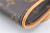 Authentic Louis Vuitton Monogram Pochette Twin PM Shoulder Bag M51854 LV J2691