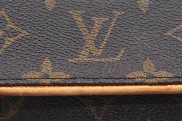 Authentic Louis Vuitton Monogram Pochette Twin PM Shoulder Bag M51854 LV J2691