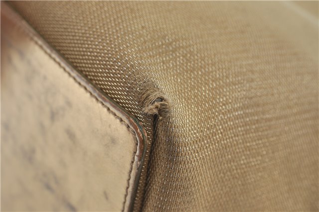 Authentic GUCCI Shoulder Tote Bag Canvas Leather 0021099 Gold J2695