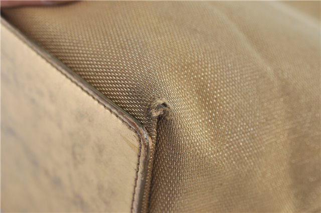 Authentic GUCCI Shoulder Tote Bag Canvas Leather 0021099 Gold J2695