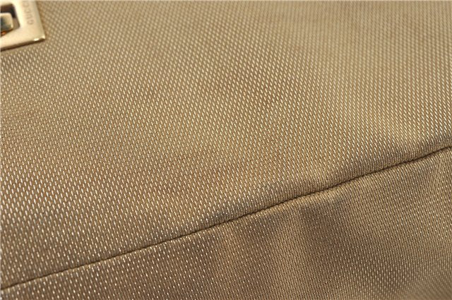 Authentic GUCCI Shoulder Tote Bag Canvas Leather 0021099 Gold J2695