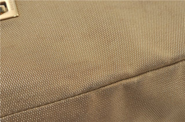 Authentic GUCCI Shoulder Tote Bag Canvas Leather 0021099 Gold J2695