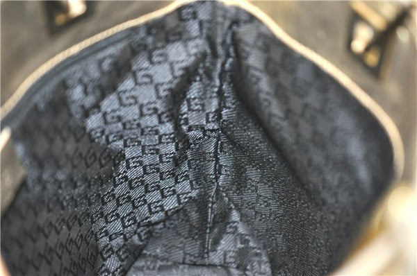 Authentic GUCCI Shoulder Tote Bag Canvas Leather 0021099 Gold J2695