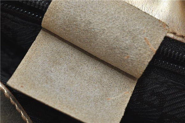 Authentic GUCCI Shoulder Tote Bag Canvas Leather 0021099 Gold J2695