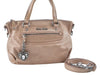 Authentic MIU MIU Leather 2Way Shoulder Hand Bag Purse Beige J2762