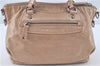 Authentic MIU MIU Leather 2Way Shoulder Hand Bag Purse Beige J2762