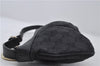 Authentic GUCCI Hand Bag Pouch Purse GG Canvas Leather 212122 Black J2787