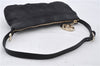 Authentic GUCCI Hand Bag Pouch Purse GG Canvas Leather 212122 Black J2787