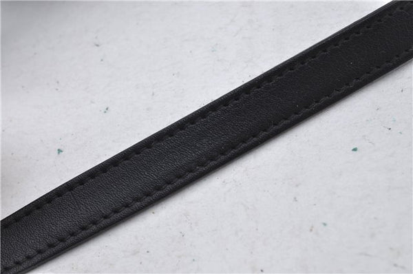 Authentic GUCCI Hand Bag Pouch Purse GG Canvas Leather 212122 Black J2787