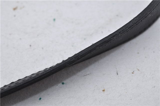 Authentic GUCCI Hand Bag Pouch Purse GG Canvas Leather 212122 Black J2787