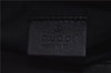 Authentic GUCCI Hand Bag Pouch Purse GG Canvas Leather 212122 Black J2787