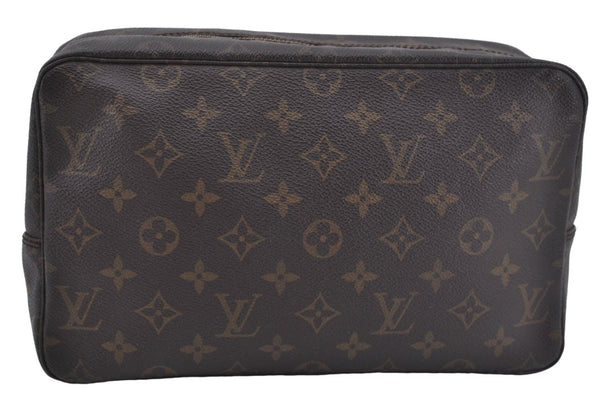 Authentic Louis Vuitton Monogram Trousse Toilette 28 Clutch Bag M47522 LV J2792
