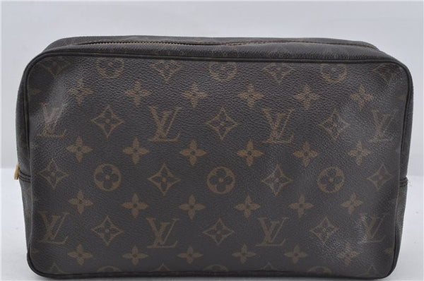 Authentic Louis Vuitton Monogram Trousse Toilette 28 Clutch Bag M47522 LV J2792