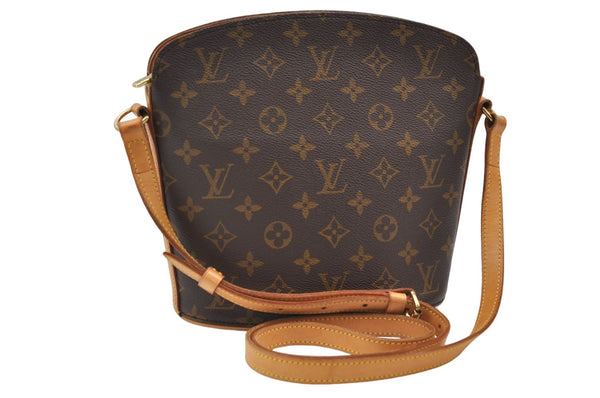 Authentic Louis Vuitton Monogram Drouot Shoulder Cross Body Bag M51290 LV J2794
