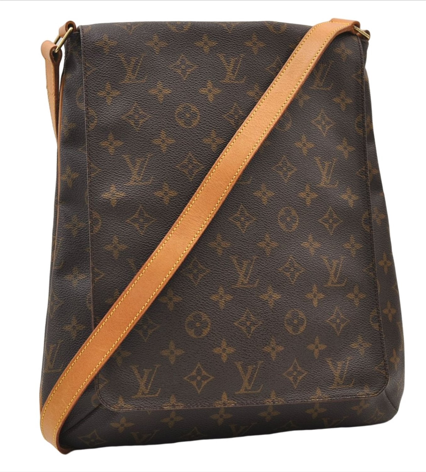 Authentic Louis Vuitton Monogram Musette Shoulder Cross Body Bag M51256 LV J2797