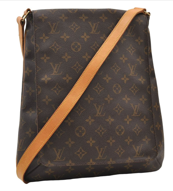 Authentic Louis Vuitton Monogram Musette Shoulder Cross Body Bag M51256 LV J2797