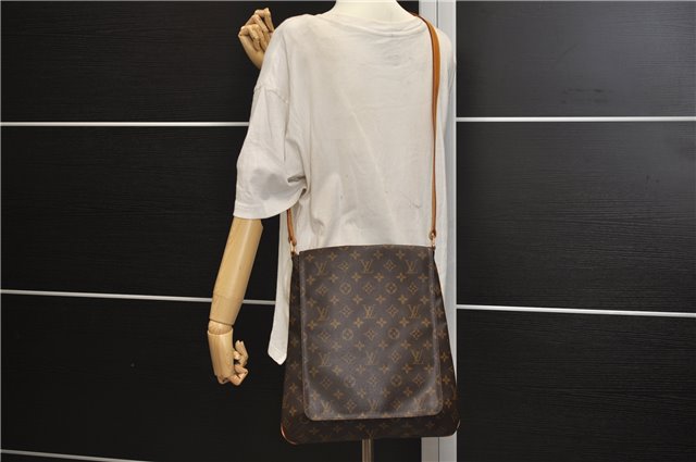 Authentic Louis Vuitton Monogram Musette Shoulder Cross Body Bag M51256 LV J2797