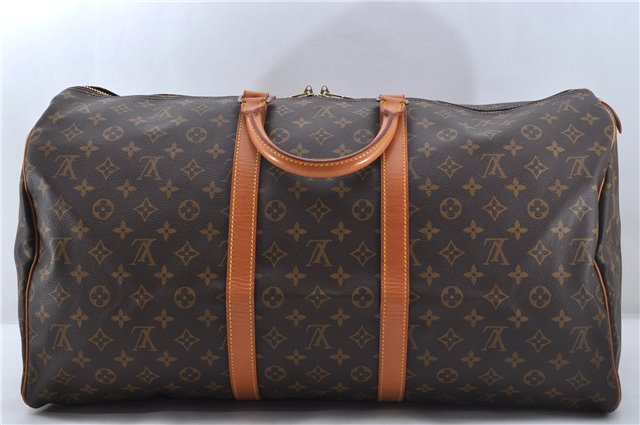 Authentic Louis Vuitton Monogram Keepall 55 Travel Boston Bag M41424 LV J2802