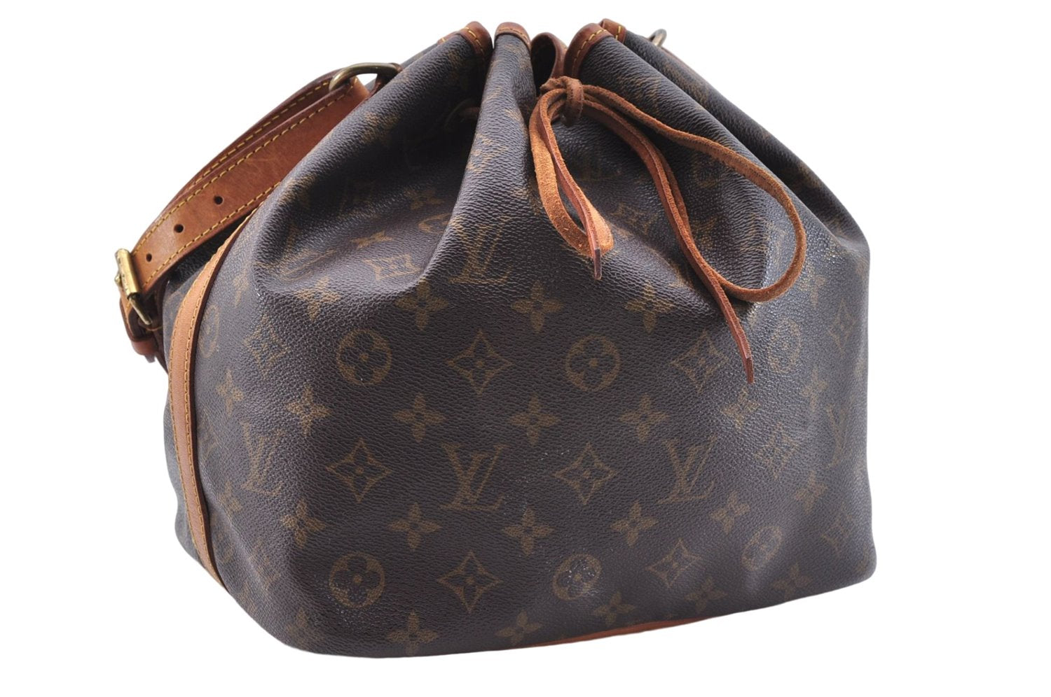 Authentic Louis Vuitton Monogram Petit Noe Shoulder Bag M42226 LV J2811